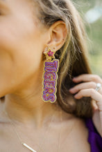 Load image into Gallery viewer, LSU Geaux Tigers Beaded Drops
