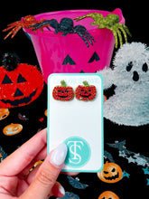 Load image into Gallery viewer, Beaded Pumpkin Stud (PRE-ORDER)
