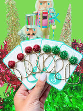 Load image into Gallery viewer, Holiday Darla Hoops
