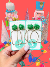 Load image into Gallery viewer, Holiday Darla Hoops
