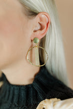 Load image into Gallery viewer, Striped Gold Stick Hoops
