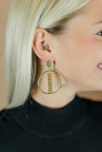 Load image into Gallery viewer, Gold Glitter Stick Hoops
