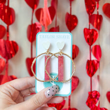 Load image into Gallery viewer, Cupid Hoops
