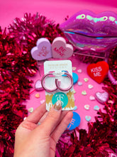 Load image into Gallery viewer, Valentine&#39;s Metallic  Hoops
