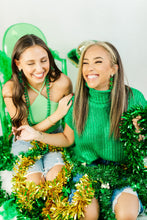 Load image into Gallery viewer, Green Mirror Triple Shamrocks
