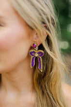 Load image into Gallery viewer, Geaux Beaded Bows (PRE-ORDER)
