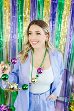 Load image into Gallery viewer, Mardi Gras Sequin Sunburst Hoops
