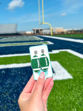 Load image into Gallery viewer, Green/White Acrylic Footballs
