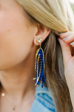 Load image into Gallery viewer, Blue/Gold Sequin Tassels (PRE-ORDER)
