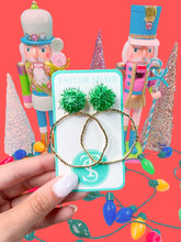 Load image into Gallery viewer, Holiday Darla Hoops
