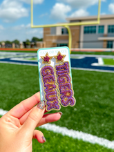 Load image into Gallery viewer, LSU Geaux Tigers Beaded Drops (PRE-ORDER)
