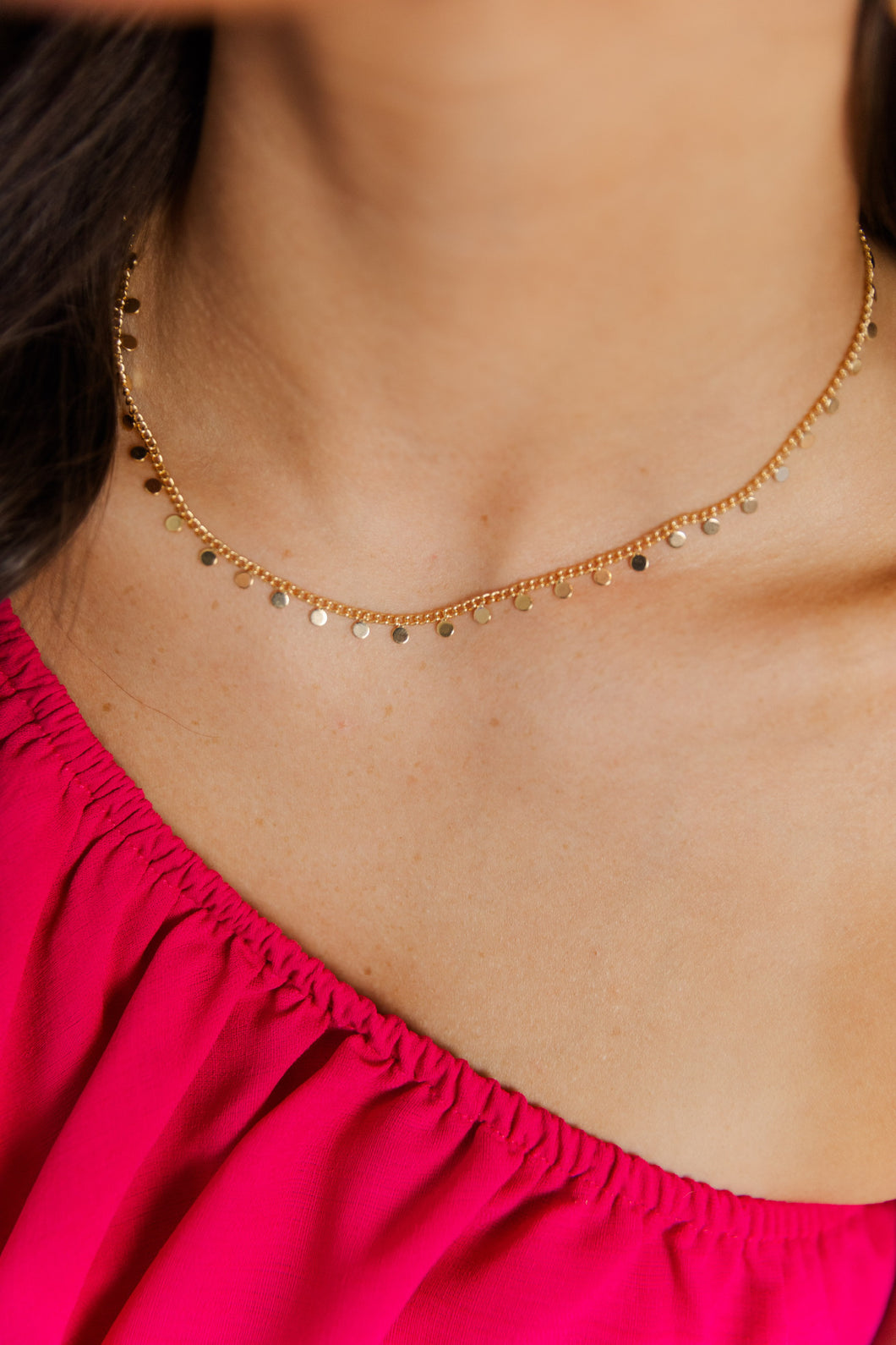 Gold Filled Coin Chain Choker