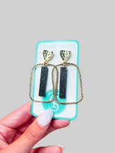 Load image into Gallery viewer, Black Glitter Stick Hoops
