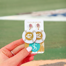 Load image into Gallery viewer, Gold/Yellow Glitter Custom Number Baseballs
