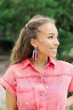 Load image into Gallery viewer, Red/Blue Sequin Tassels
