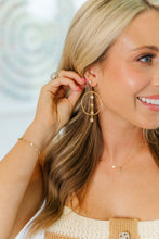 Load image into Gallery viewer, Crystal Hammered Hoops
