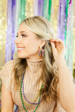 Load image into Gallery viewer, Mardi Gras Beaded Bow Drops (PRE-ORDER)
