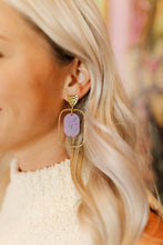 Load image into Gallery viewer, Pastel Glitz Oval Hoops
