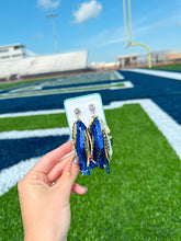 Load image into Gallery viewer, Blue/Gold Sequin Tassels (PRE-ORDER)
