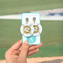 Load image into Gallery viewer, Gold/Yellow Glitter Custom Number Baseballs
