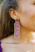 Load image into Gallery viewer, LSU Geaux Tigers Beaded Drops (PRE-ORDER)
