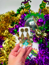 Load image into Gallery viewer, Beaded Mardi Gras Fleur-de-Lis
