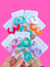 Load image into Gallery viewer, Colorful Kennedi Hoops
