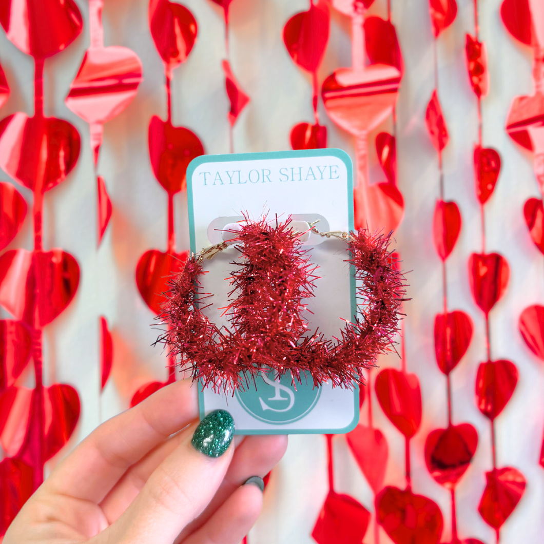 Valentine Pom Hoops