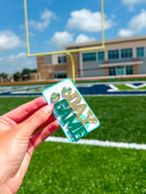 Load image into Gallery viewer, Acrylic Green/Gold Gameday Drops
