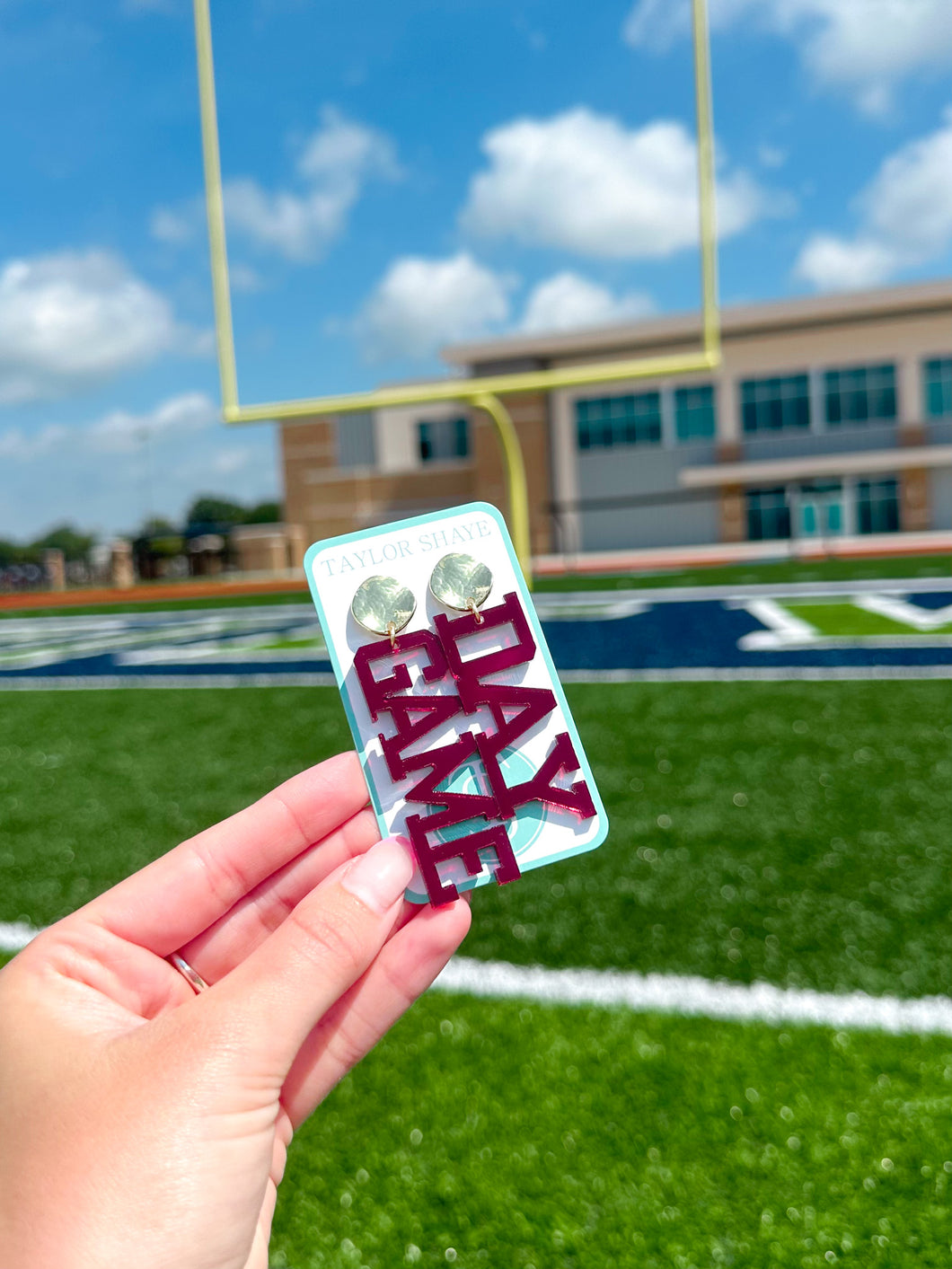 Acrylic Maroon Gameday Drops