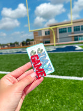 Load image into Gallery viewer, Acrylic Red/Silver Mirror Gameday Drops
