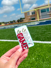 Load image into Gallery viewer, Acrylic Red/Silver Glitter Gameday Drops
