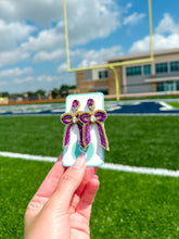 Load image into Gallery viewer, Geaux Beaded Bows (PRE-ORDER)
