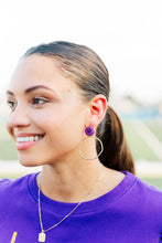 Load image into Gallery viewer, Gameday Glitter Top Hoops
