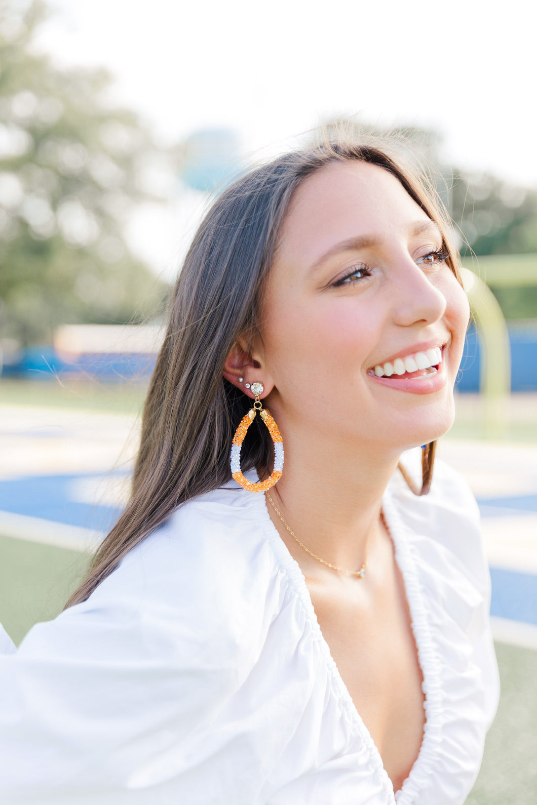 Gameday Glitter Teardrops