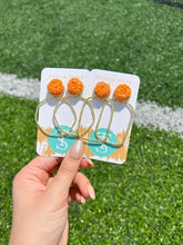 Load image into Gallery viewer, Gameday Glitter Top Hoops
