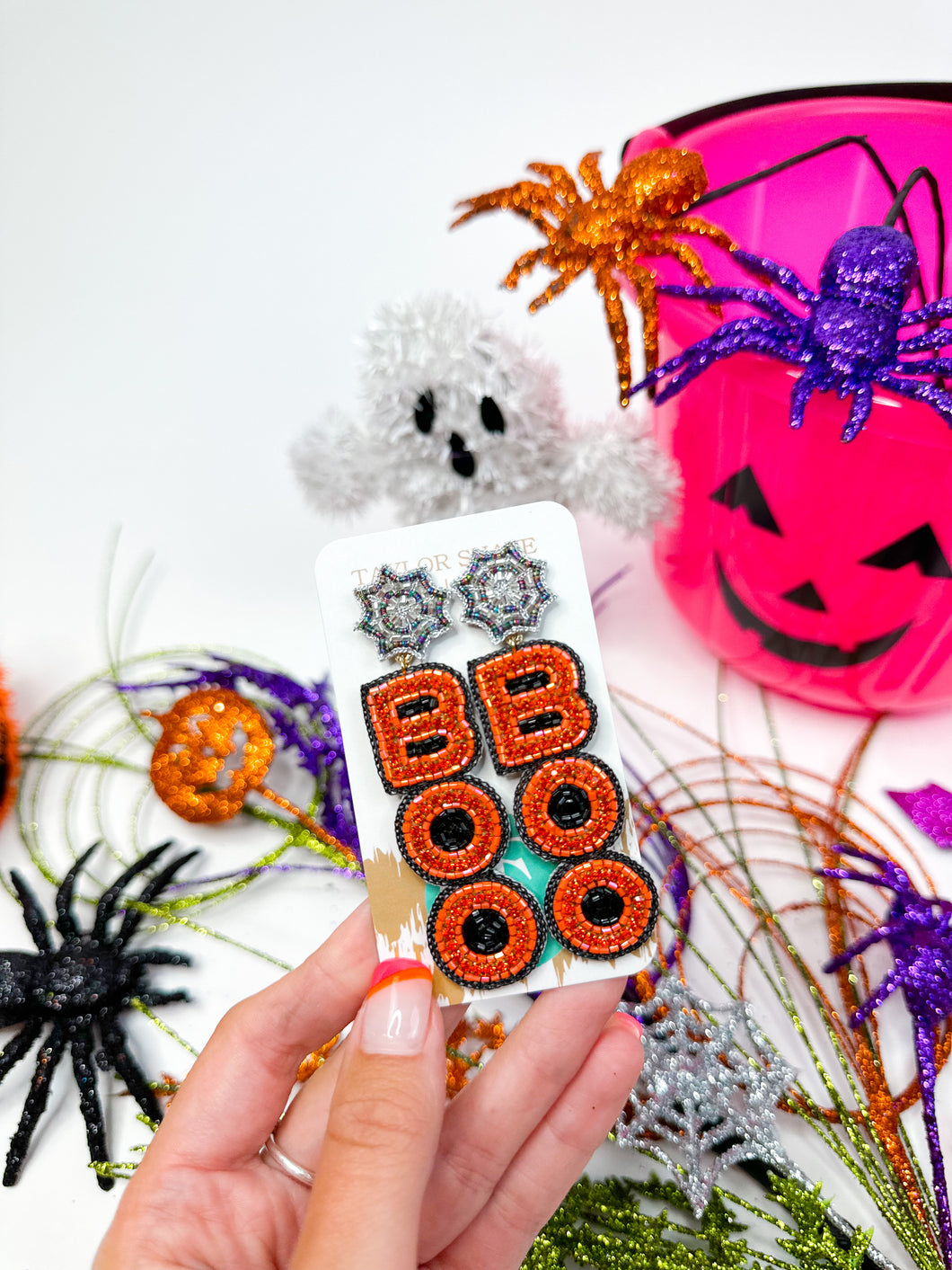 Boo Beaded Drops