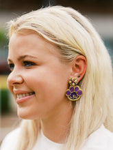 Load image into Gallery viewer, LSU Tiger Paw Earrings (PRE-ORDER)
