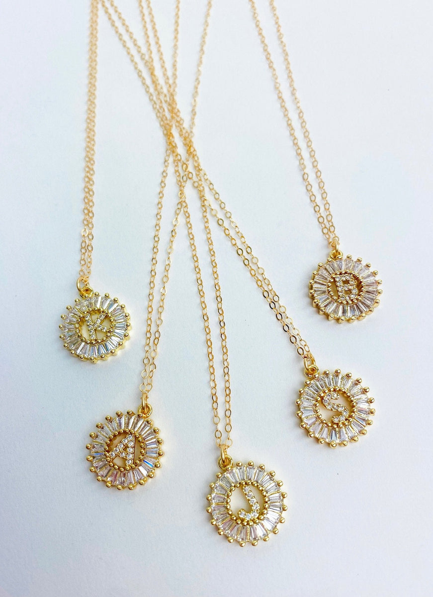 Initial Gold Filled Necklace – Taylor Shaye Designs