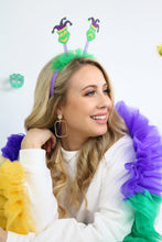 Load image into Gallery viewer, Mardi Gras Glitter Stick Hoops
